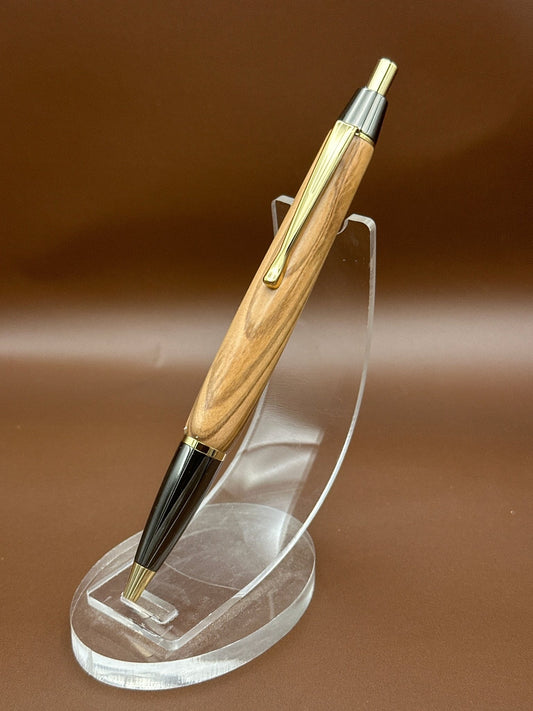 Olivewood click pen - White Oaks Woodworking