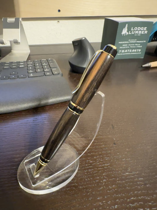 African Blackwood & Gold Twist Pen