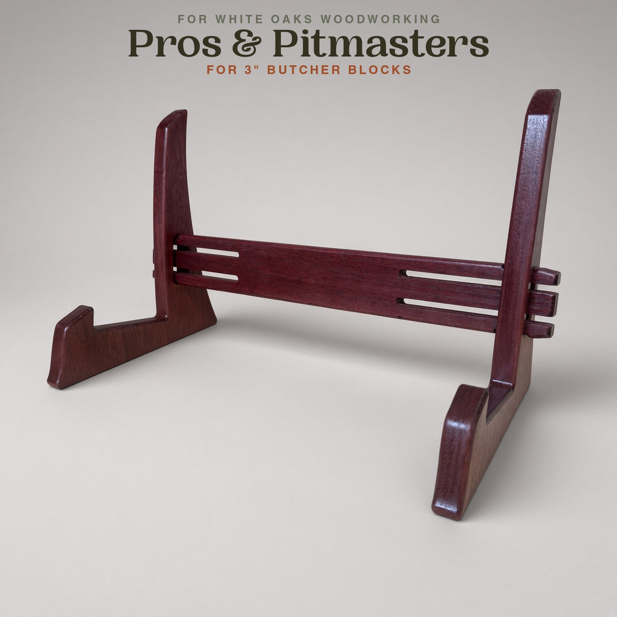 Handmade Butcher Block Stand for 3″ Boards — Pros & Pitmasters