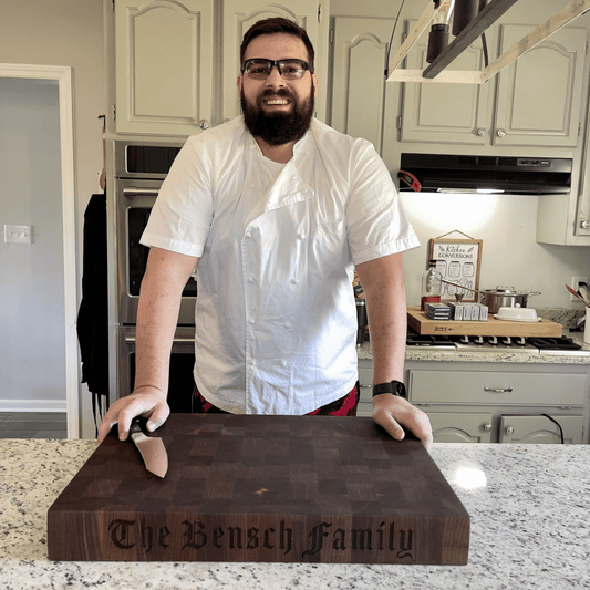 Walnut Butcher Block - White Oaks Woodworking