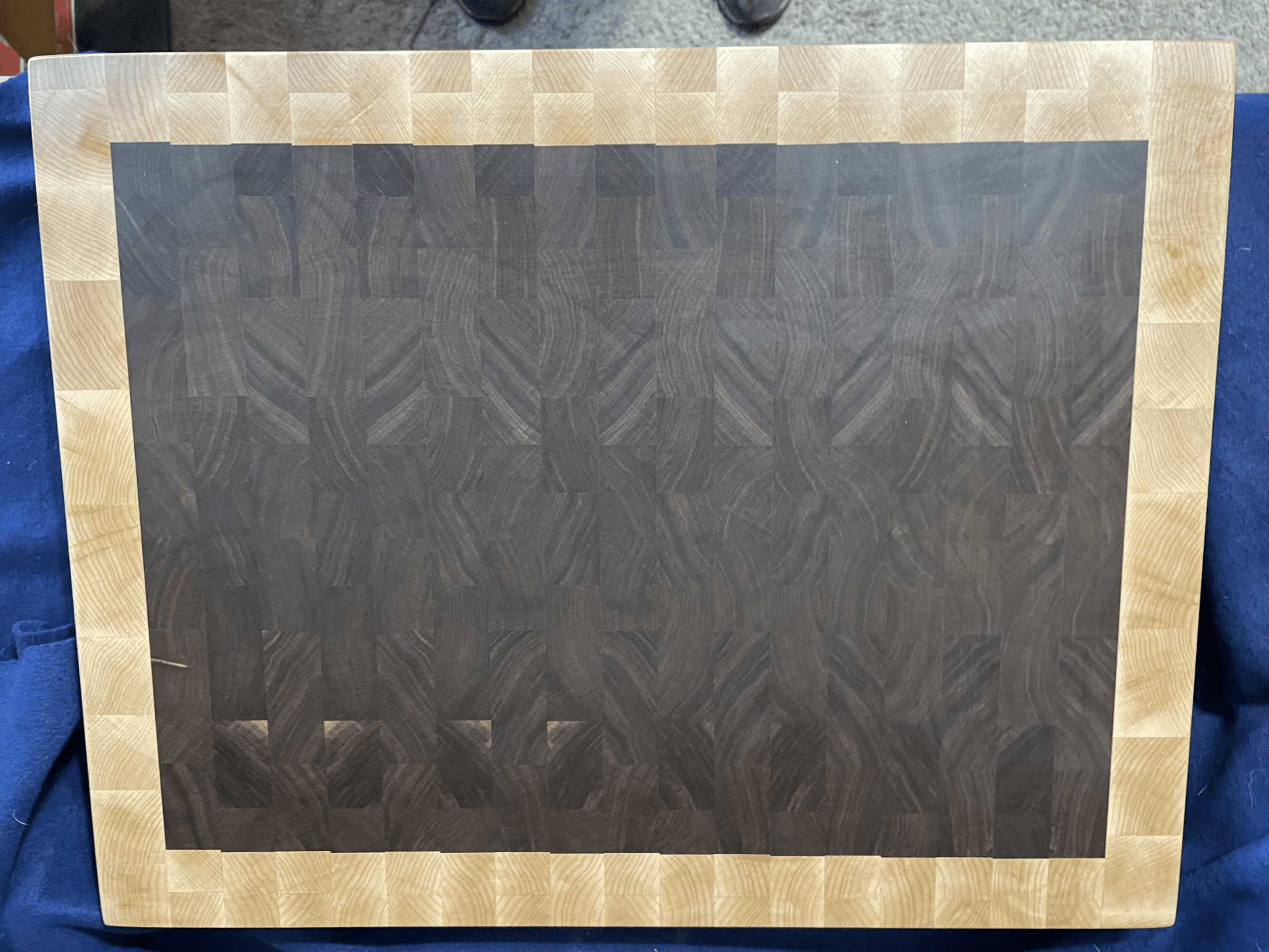 End Grain Cutting Board (Walnut) - White Oaks Woodworking