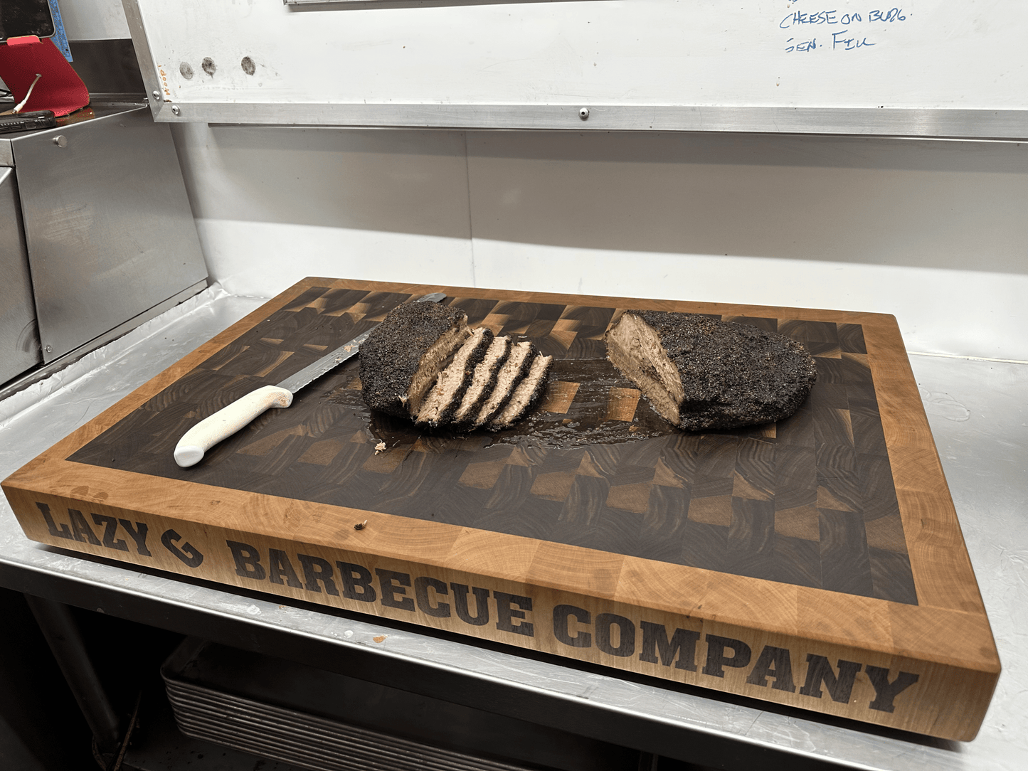 End Grain Cutting Board (Walnut) - White Oaks Woodworking