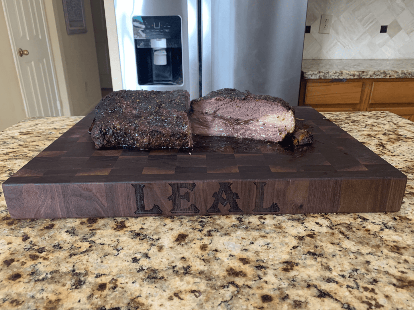 End Grain Cutting Board (Walnut) - White Oaks Woodworking
