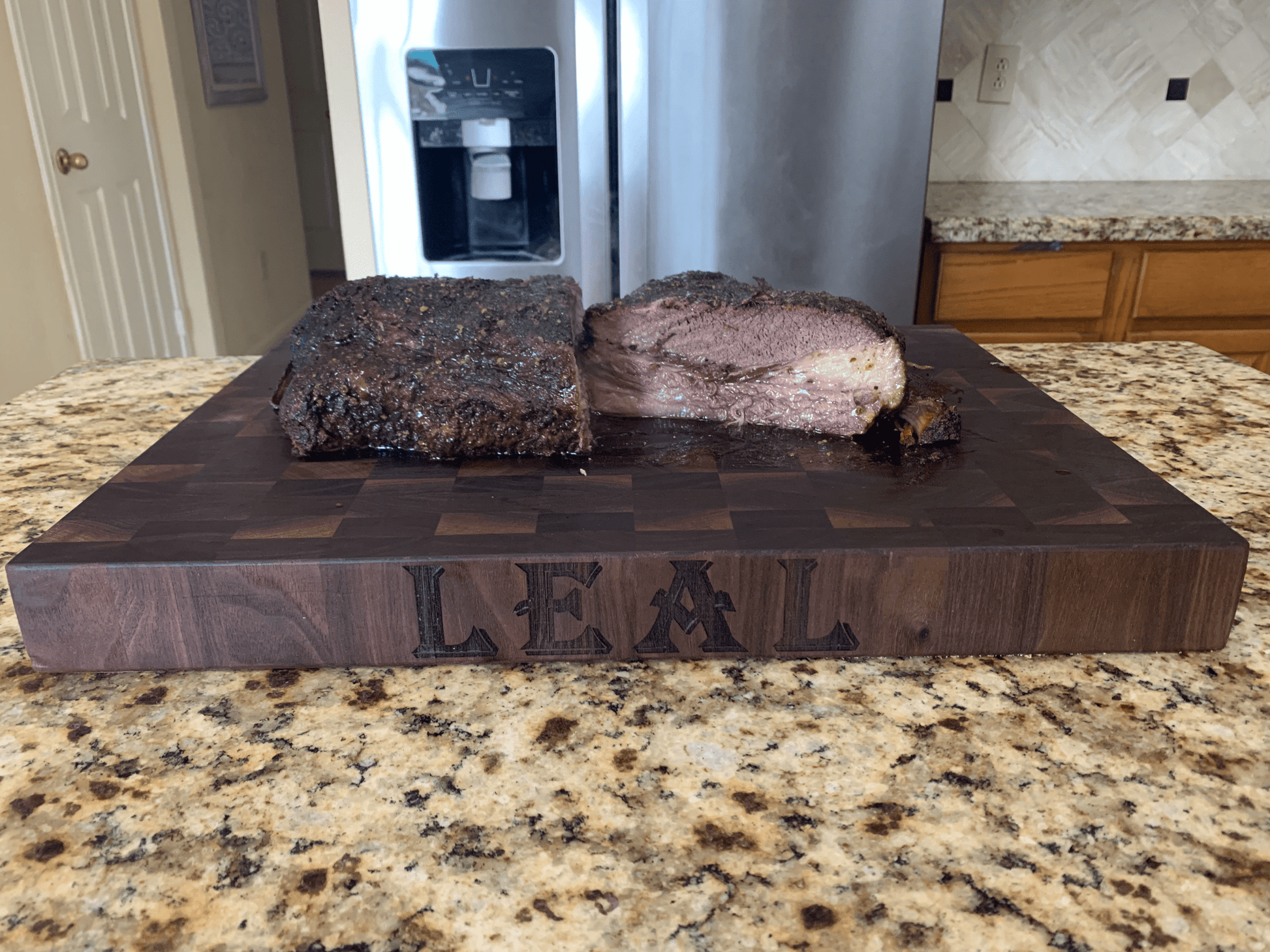 End Grain Cutting Board (Walnut) - White Oaks Woodworking