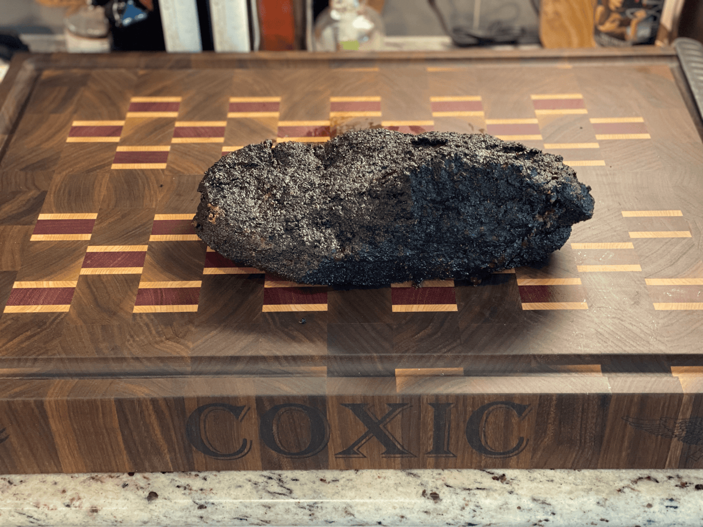 End Grain Cutting Board (Walnut) - White Oaks Woodworking