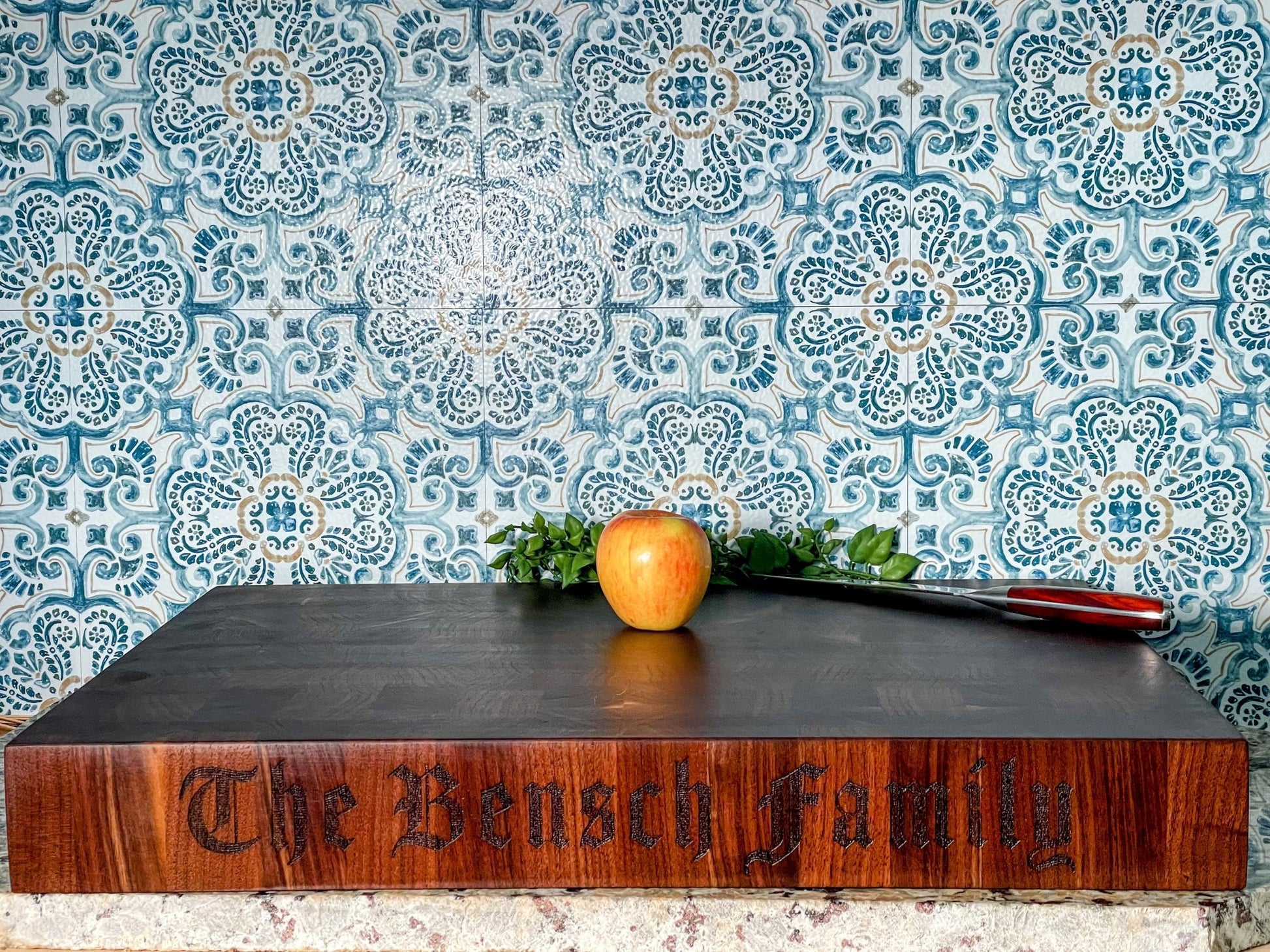 End Grain Cutting Board (Walnut) - White Oaks Woodworking
